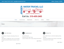 Tablet Screenshot of jensenwatertrucks.com